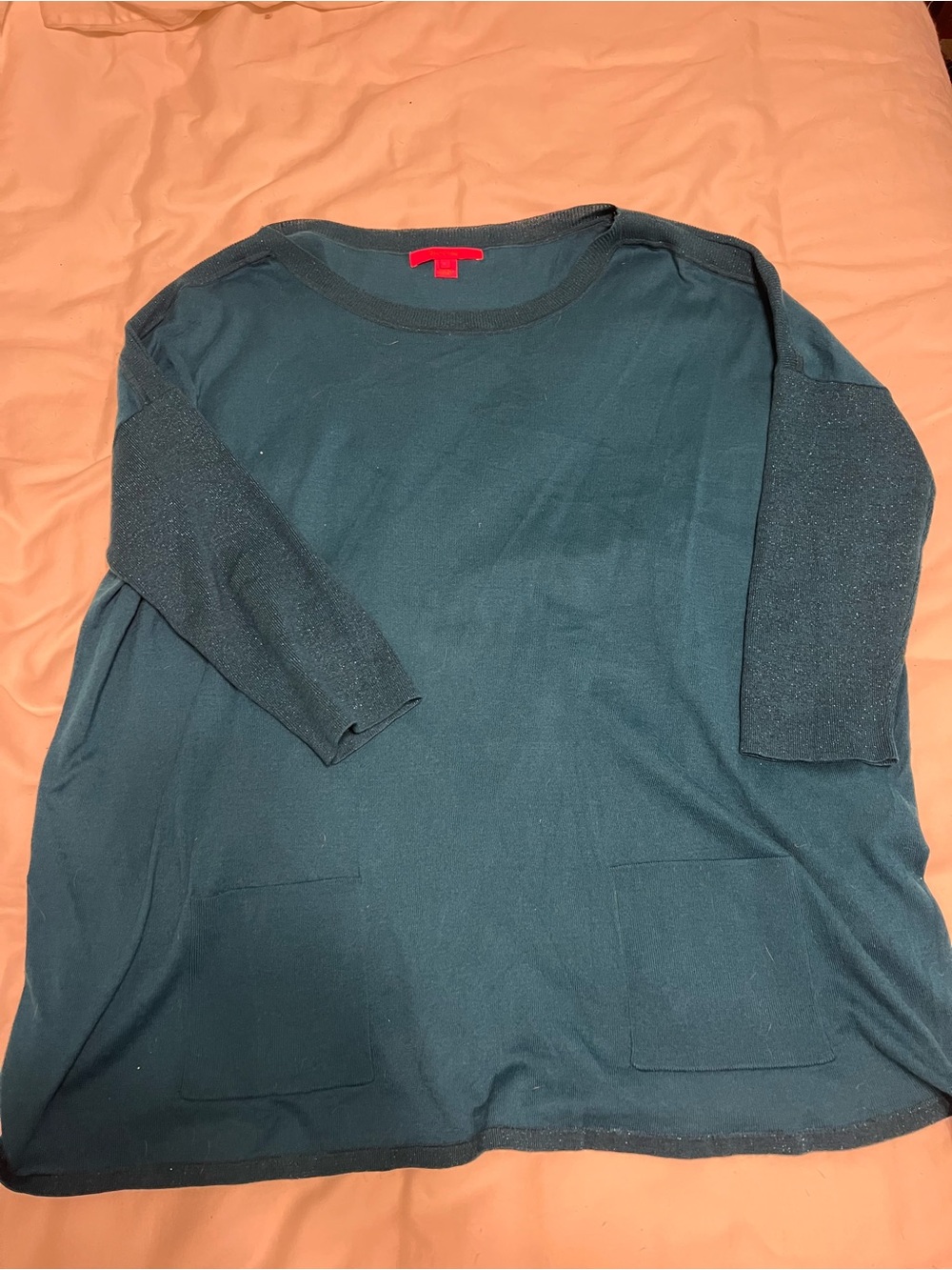 Lilly Pulitzer Dark Teal Long Sleeve Crewneck Tunic